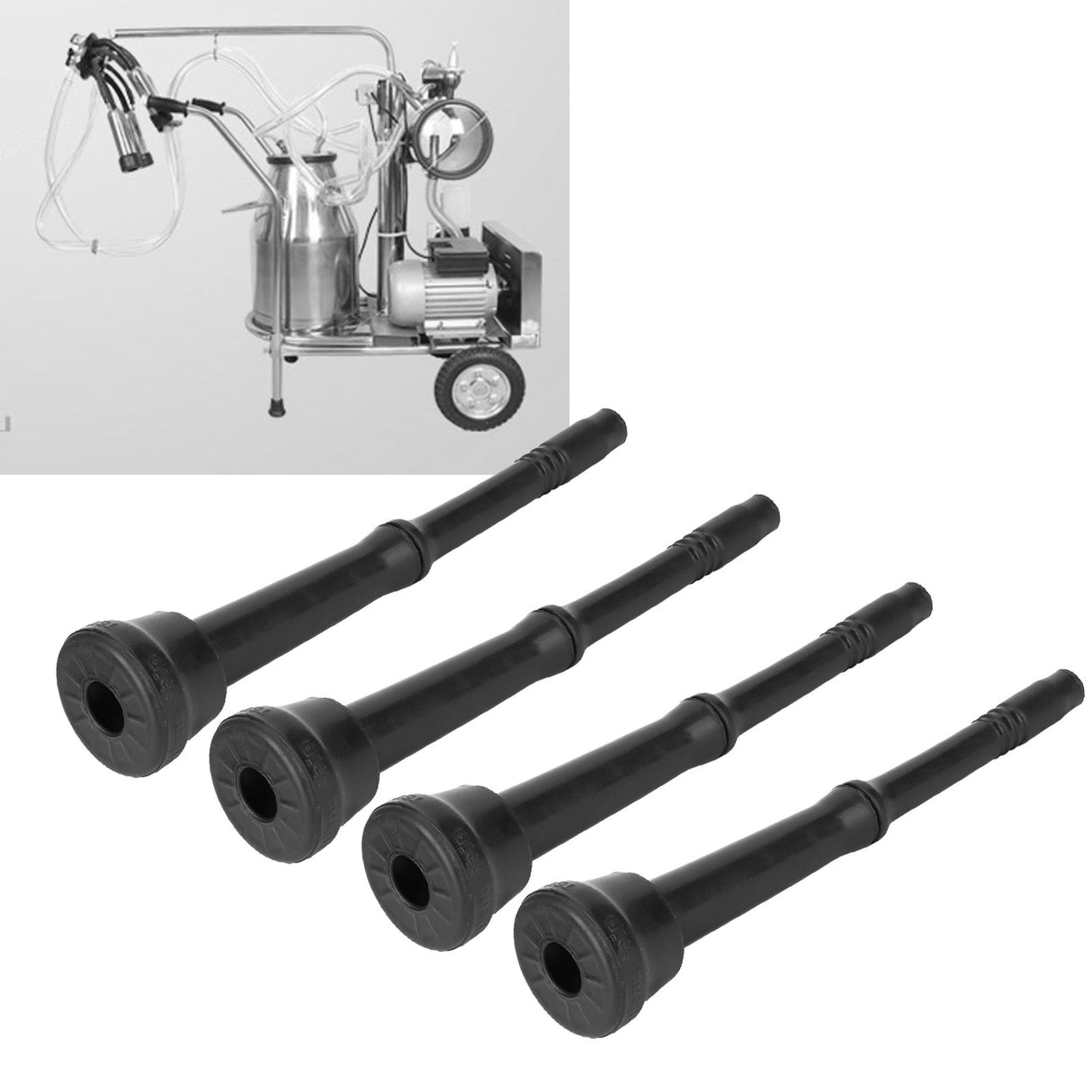 4Pcs Milk Lining Rubber Teat Cup Liner Replacement for Cattle Sheep Milking Machine