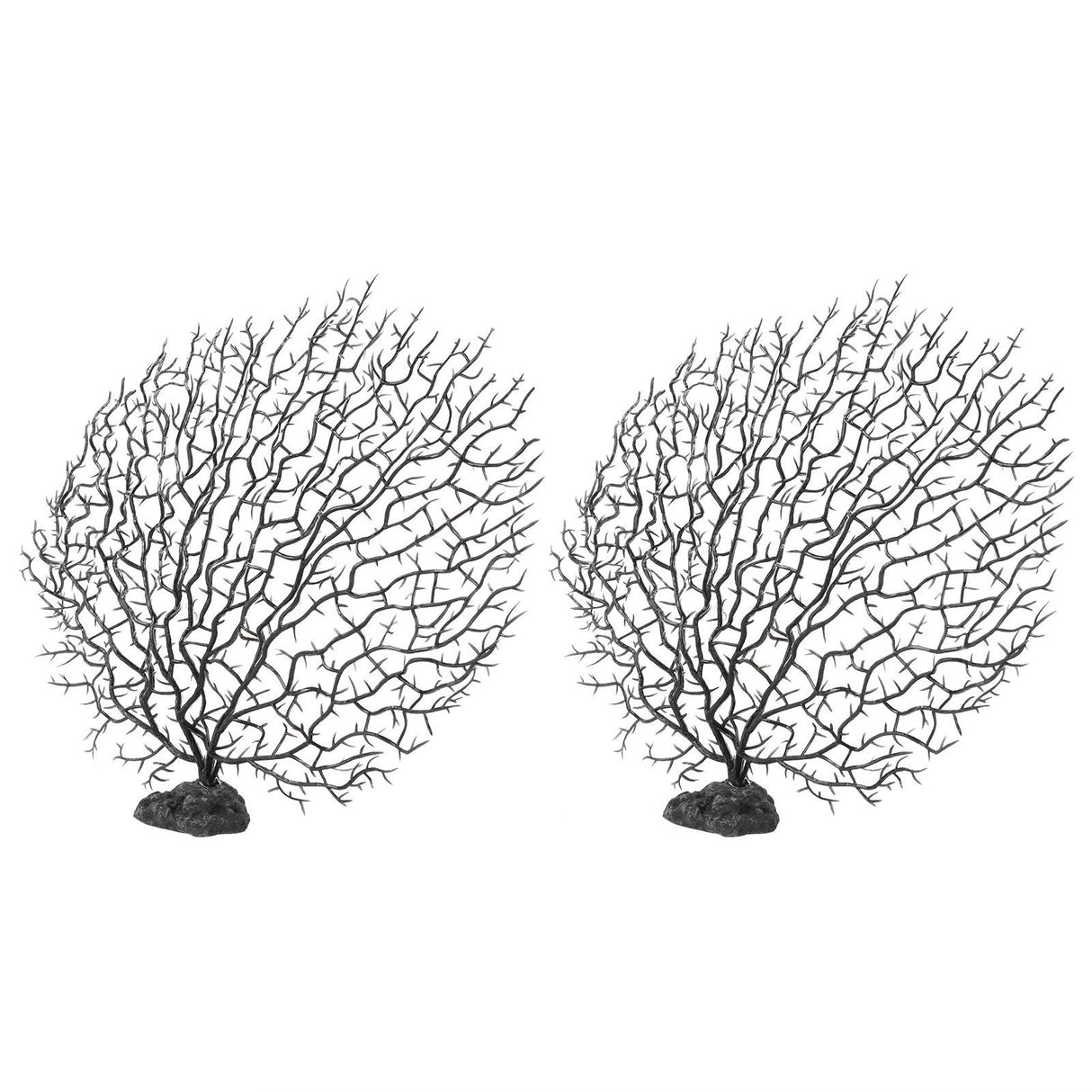 2Pcs Artificial Water Plant Aquarium Decoration Fish Tank Landscaping Simulation Coral Tree