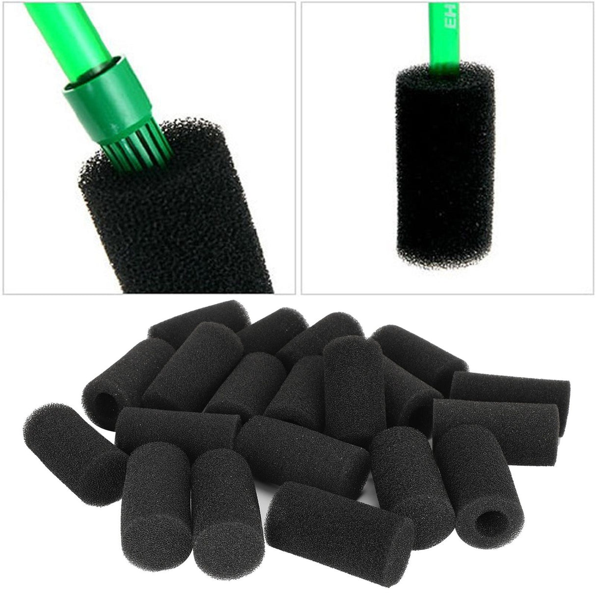 20Pcs Aquarium Fish Tank Water Inlet Sponge Filter Protector Cover Replacement AccessoriesLarge Hole
