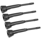 4PCS 00U Milking Machine Liners Black Rubber Teat Cup Liners Accessories for Goat Milker - Side View