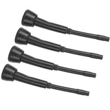 4PCS 00U Milking Machine Liners Black Rubber Teat Cup Liners Accessories for Goat Milker