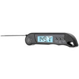 Folding Alarm Thermometer Electronic Barbecue Thermometer Food Temperature Measuring MeterBlack