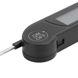 Folding Alarm Thermometer Electronic Barbecue Thermometer Food Temperature Measuring MeterBlack