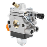 Carburetor 4180‑120‑0610 Weeder Parts Fit for STIHL fs100r fs110 fs110r fr130t fs130 fs130r - Close-Up Angle
