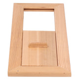 Sauna Air Vent Wooden Rectangle Grille Ventilation Equipment Steam Room Accessory - Top-Down View