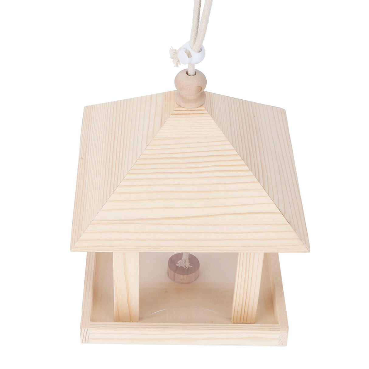 Hanging Bird House Nesting Box Feeding Feeder Box Garden Ornament Outdoor Tree DIY Decoration