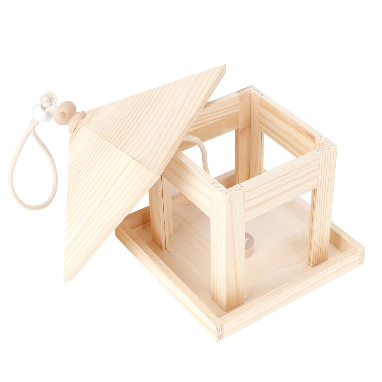 Hanging Bird House Nesting Box Feeding Feeder Box Garden Ornament Outdoor Tree DIY Decoration