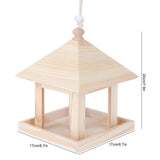Hanging Bird House Nesting Box Feeding Feeder Box Garden Ornament Outdoor Tree DIY Decoration