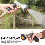 HighPressure Garden Watering Hose Sprayer Portable Car Wash Cleaning Hose Nozzle