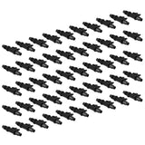 50PCS 4‑Way Connector 8/11 to 4/7mm Drip Irrigation Tubing Connector Fitting Gardening Accessory - Top-Down View