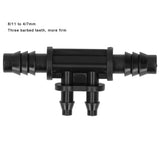 50PCS 4‑Way Connector 8/11 to 4/7mm Drip Irrigation Tubing Connector Fitting Gardening Accessory