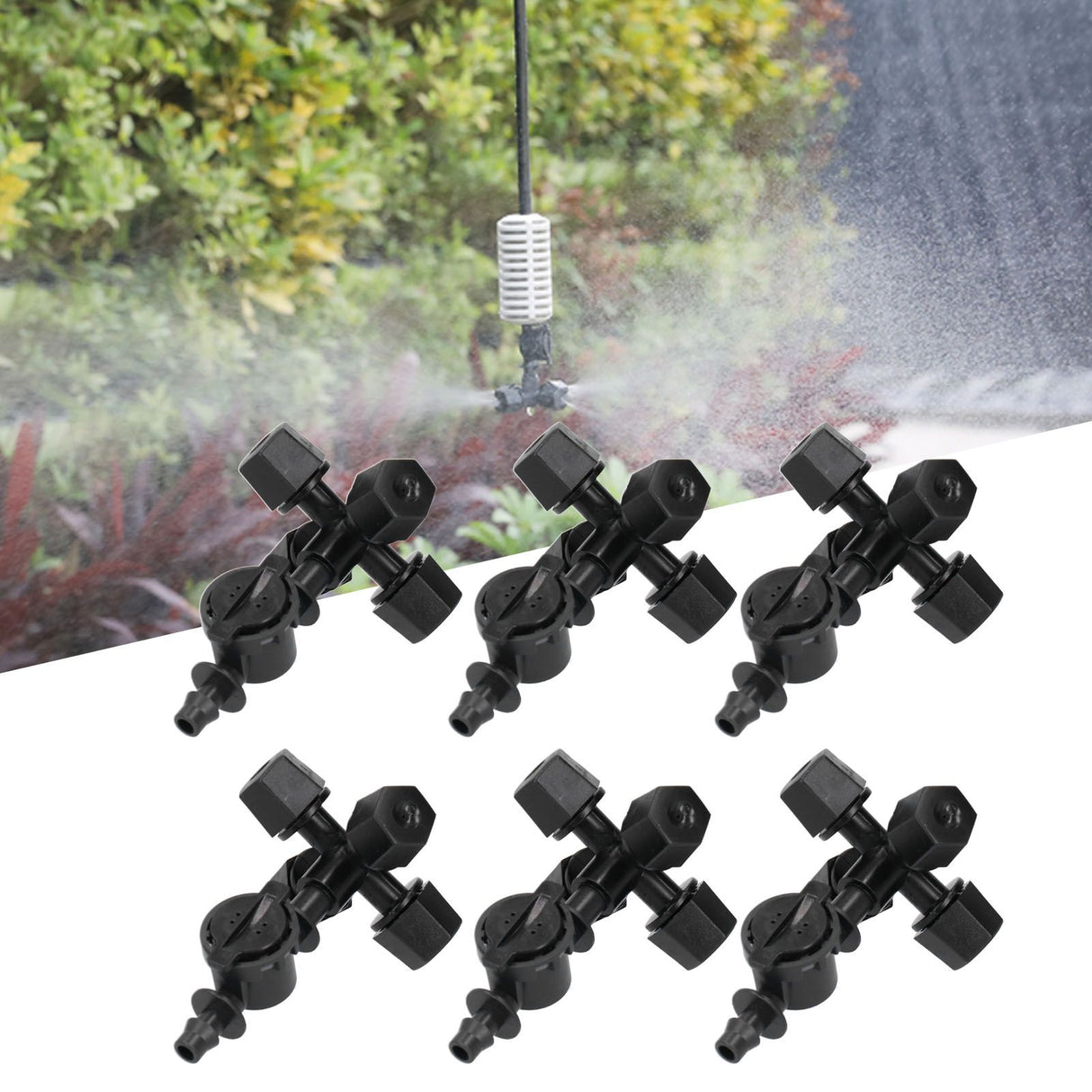 10Set G1/8 Atomizer Greenhouse Misting Sprayer Nozzle Garden Irrigation Watering Equipment
