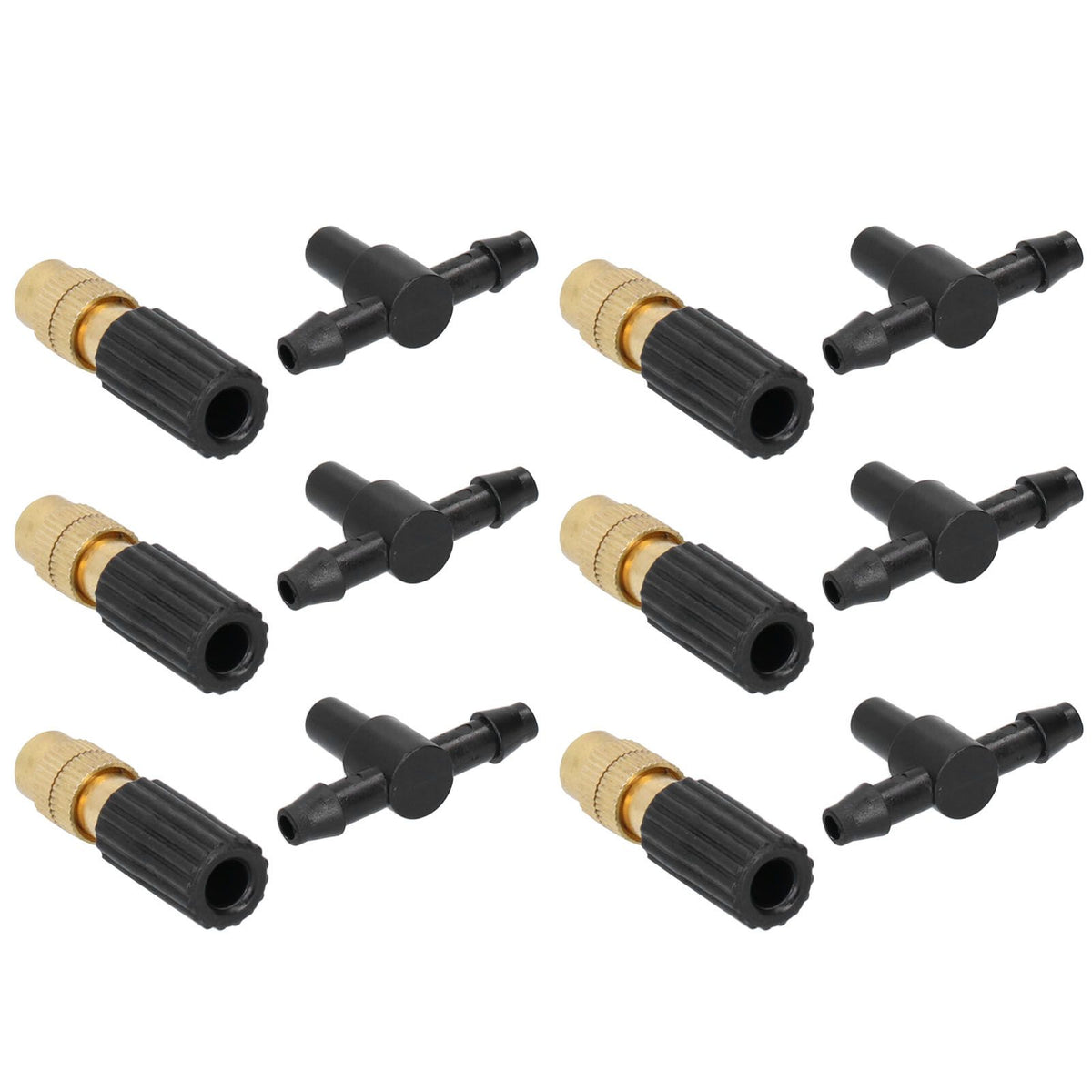 10 Set Micro Garden Watering Spray Head Misting Nozzle with 3‑Way Connector Irrigation System