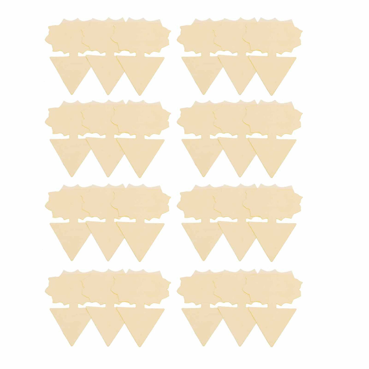 50PCS Double‑Sided Waterproof Bug Fly Stickers Glue Board Flying Insect Glue Traps Catcher