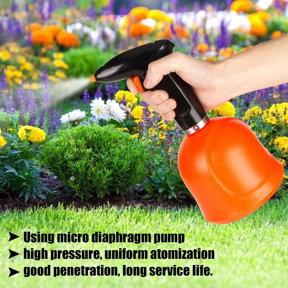 Electric Watering Can Handheld Flower Plant Multipurpose Gardening Fertilizing Cleaning