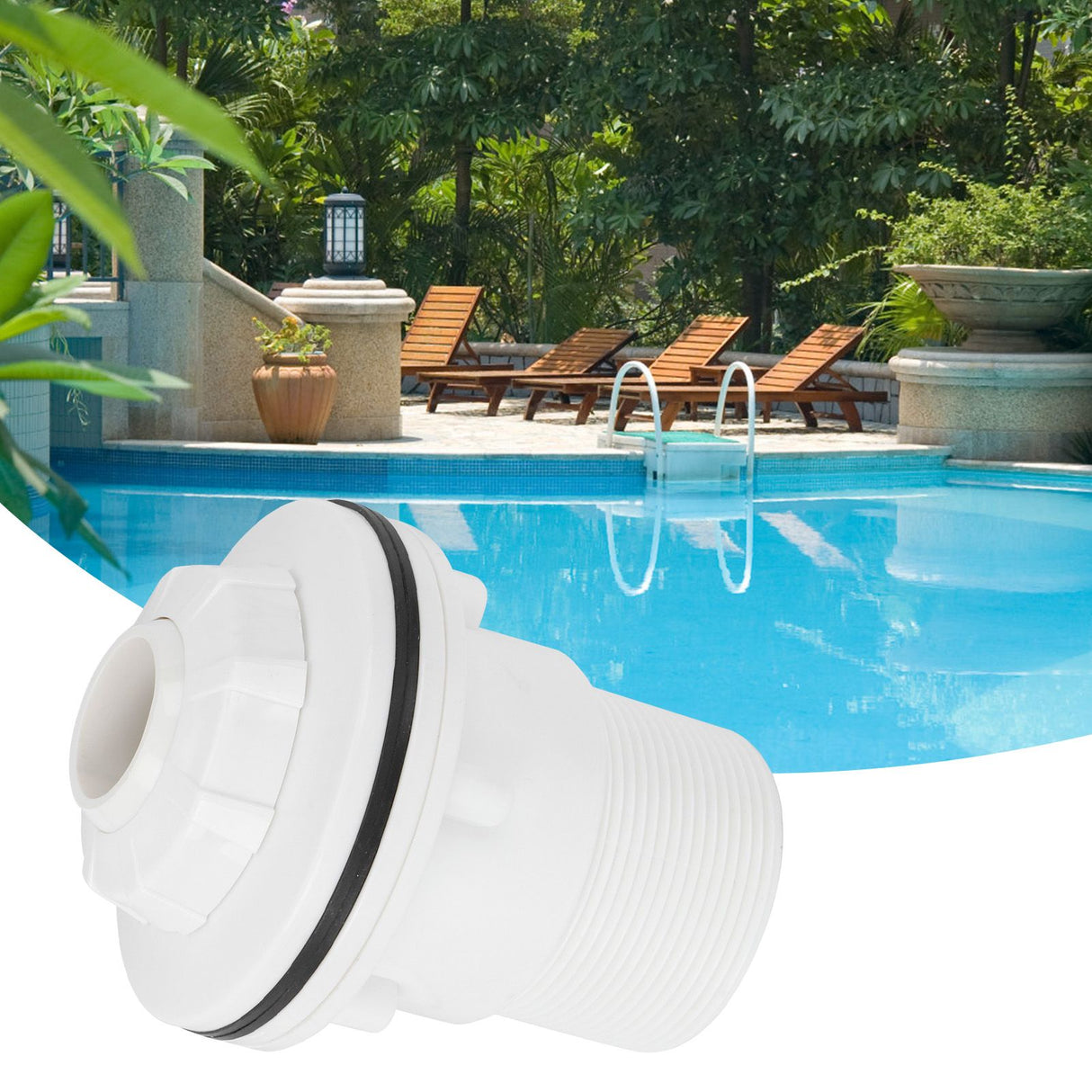 Swimming Pool Massage Nozzle 2.2in Male Thread Spa Hot Spring Jet Fittings Accessory