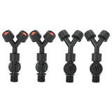 4pcs G3/8 DN10 Dual Nozzle DripProof Accessory for Agricultural Electric Knapsack Sprayer - Side View