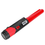 Metal Detecting Pinpointer Detector High Sensitivity 360‑Degree Handheld Metal Locating RodRed - Rear View