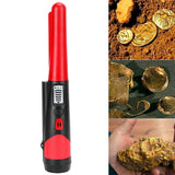 Metal Detecting Pinpointer Detector High Sensitivity 360‑Degree Handheld Metal Locating RodRed