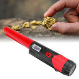Metal Detecting Pinpointer Detector High Sensitivity 360‑Degree Handheld Metal Locating RodRed - Extra Image