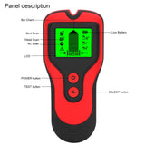 3 in 1 Wall Scanner Finder Multifunctional Portable LCD Digital Wall Metal Wood Stud DetectorRed - Extra Image