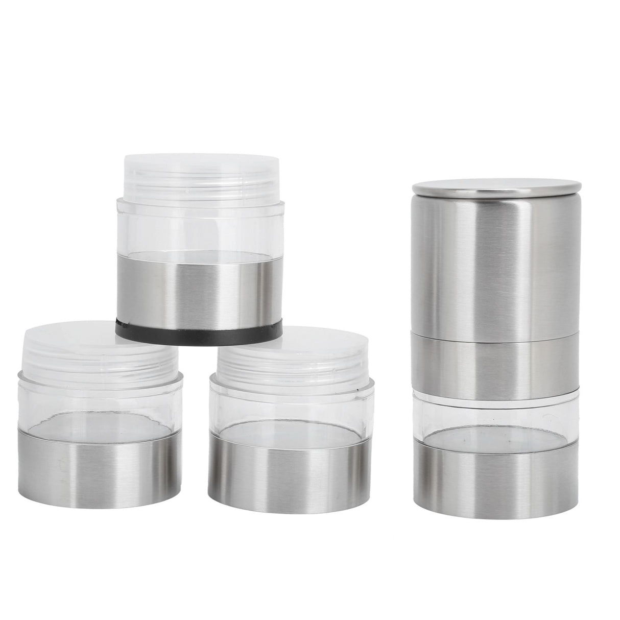 Seasoning Jar Set Spice Bottles Grinder Condiment Dispenser for Outdoor Camping
