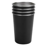 4Pcs Stainless Steel Picnic Cup Beer Beverage Drinking Cup for Outdoor Mountaineering Camping