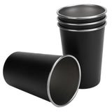 4Pcs Stainless Steel Picnic Cup Beer Beverage Drinking Cup for Outdoor Mountaineering Camping