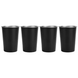 4Pcs Stainless Steel Picnic Cup Beer Beverage Drinking Cup for Outdoor Mountaineering Camping - Close-Up Angle