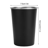 4Pcs Stainless Steel Picnic Cup Beer Beverage Drinking Cup for Outdoor Mountaineering Camping - Extra Image
