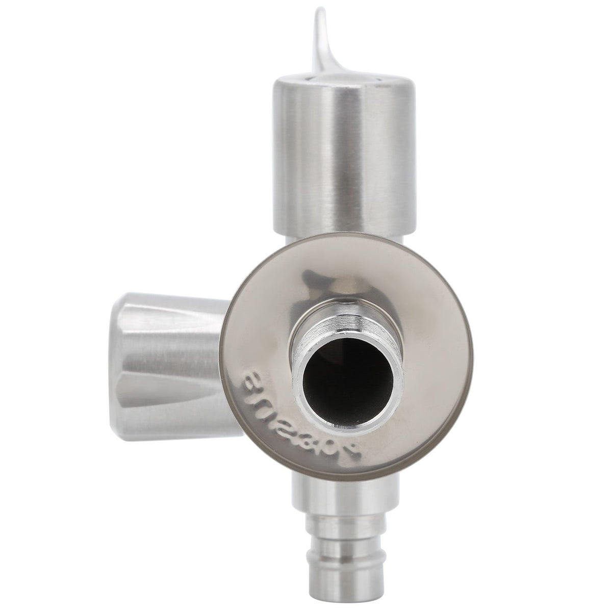 G1/2 Male Thread Water Faucet Dual Outlet Stainless Steel Water Tap for Gardens Washing Machines