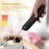 LED Meat Thermometer Foldable Food Thermometer Instant Read for Kitchen Cooking Grilling BBQ - Extra Image