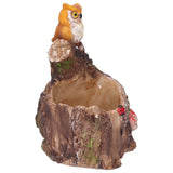 Plant Pot Innovative Waterproof Succulent Flower Bonsai Resin Planter Home DecorationEagle Standing on Tree - Top-Down View