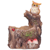 Plant Pot Innovative Waterproof Succulent Flower Bonsai Resin Planter Home DecorationEagle Standing on Tree