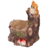 Plant Pot Innovative Waterproof Succulent Flower Bonsai Resin Planter Home DecorationEagle Standing on Tree