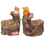 Plant Pot Innovative Waterproof Succulent Flower Bonsai Resin Planter Home DecorationEagle Standing on Tree