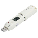 Digital Temperature Humidity Logger Indoor Thermometer Hygrometer Detector Data Recorder W/Alarm - Side View