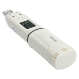 Digital Temperature Humidity Logger Indoor Thermometer Hygrometer Detector Data Recorder W/Alarm - Top-Down View