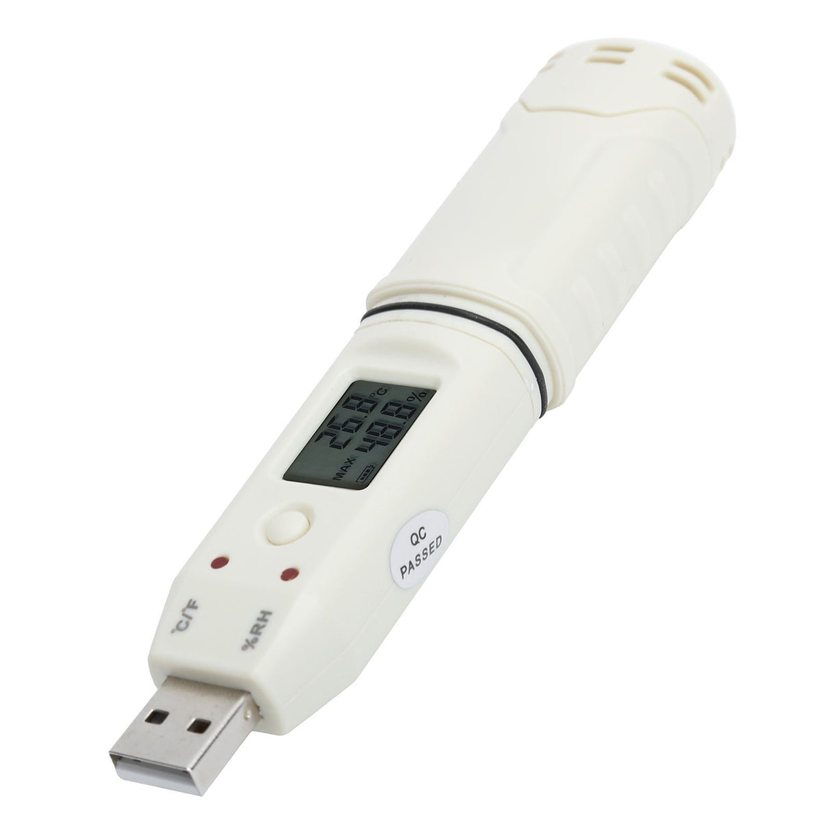 Digital Temperature Humidity Logger Indoor Thermometer Hygrometer Detector Data Recorder W/Alarm