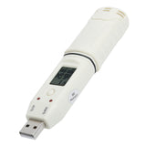 Digital Temperature Humidity Logger Indoor Thermometer Hygrometer Detector Data Recorder W/Alarm - 45-Degree Angle