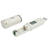 Digital Temperature Humidity Logger Indoor Thermometer Hygrometer Detector Data Recorder W/Alarm - Close-Up Angle