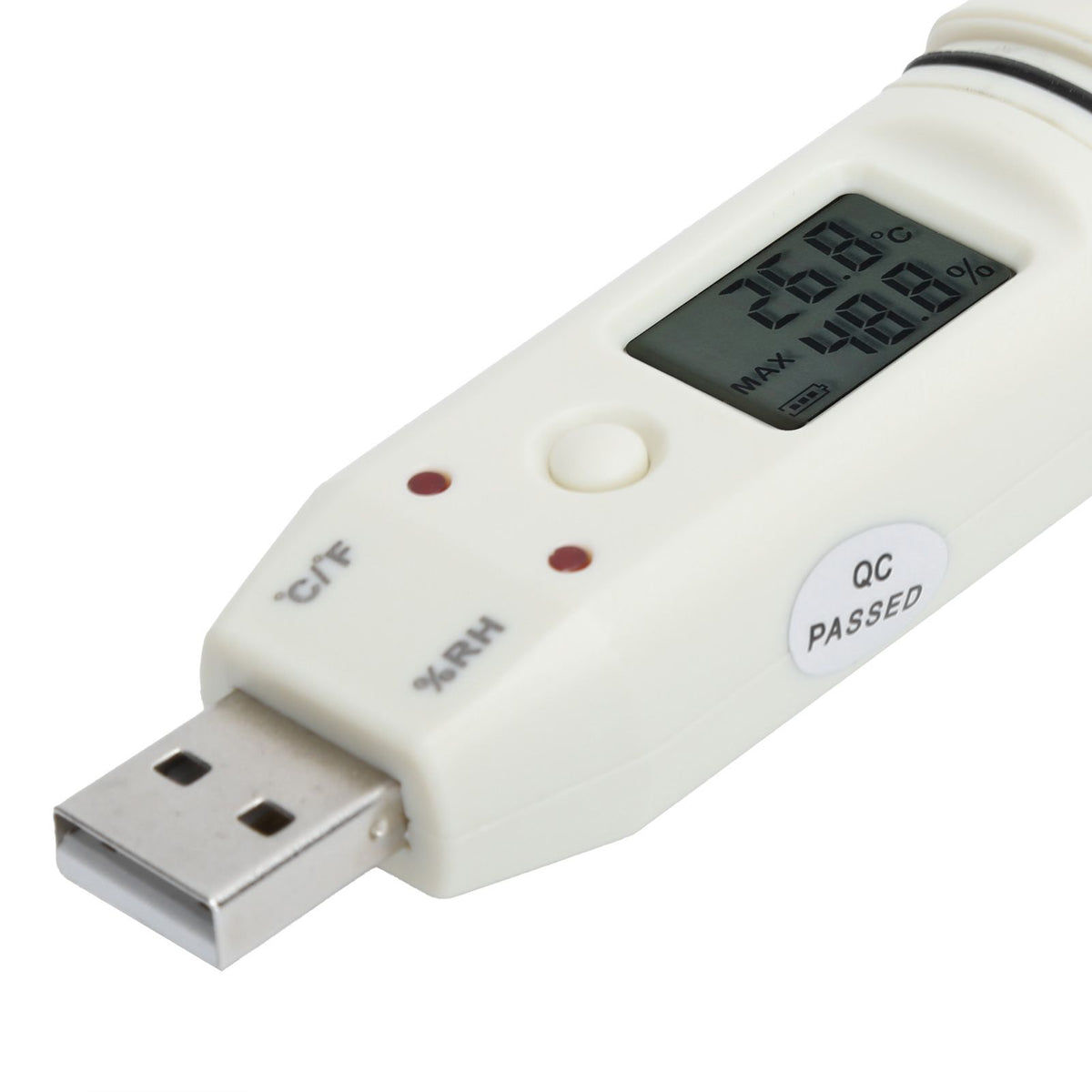 Digital Temperature Humidity Logger Indoor Thermometer Hygrometer Detector Data Recorder W/Alarm