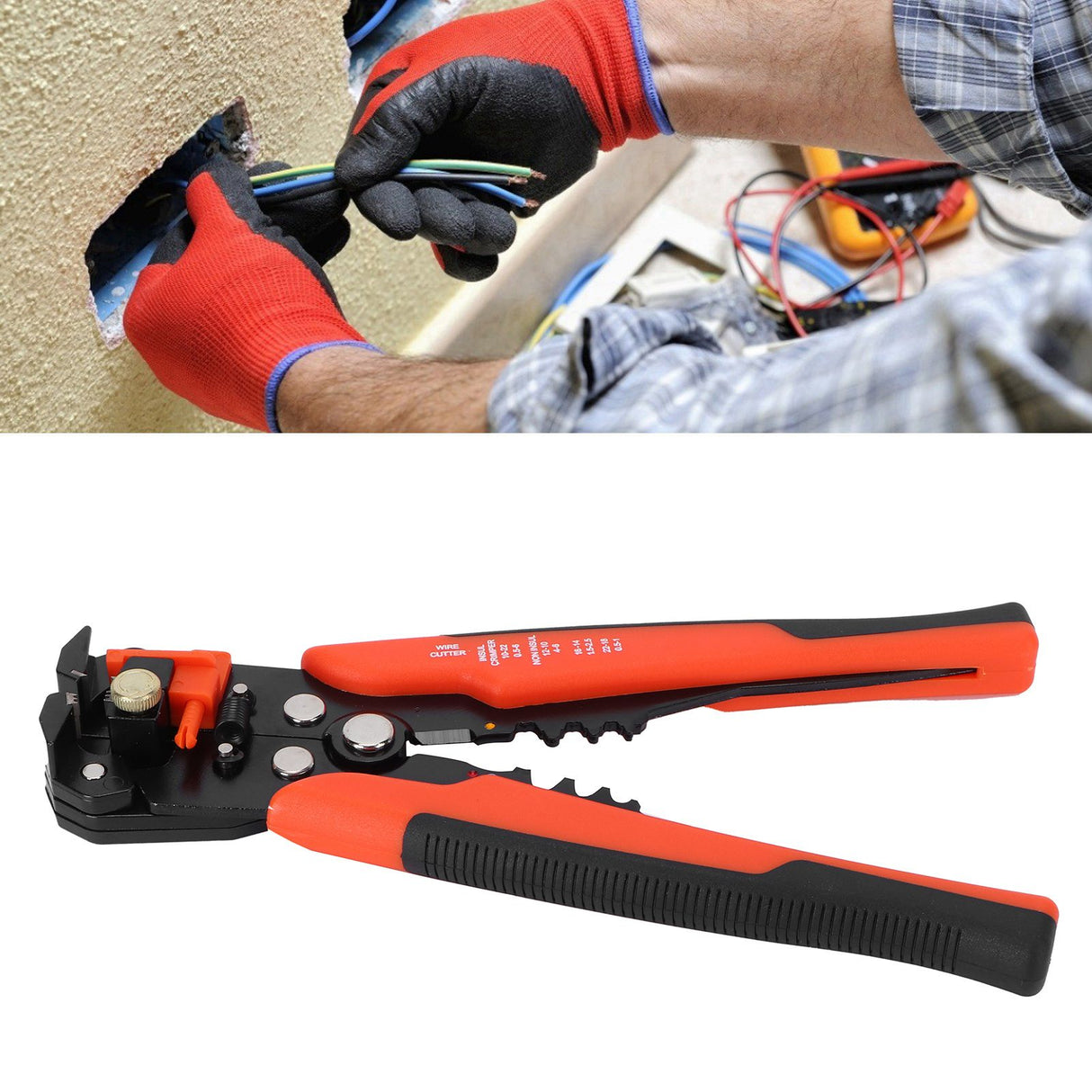 Wire Stripper Multifunctional Self‑Adjusting Household Pliers Trimming Cutter Tool