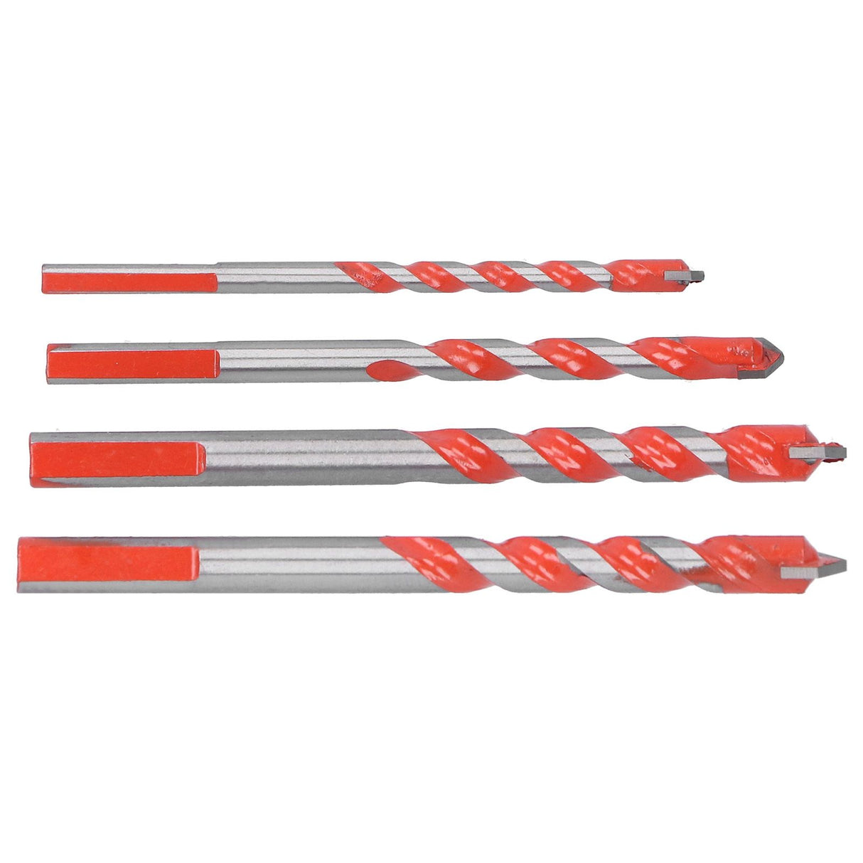 4pcs Multi‑Function Drill Bit Set 6mm/0.24in 8mm/0.31in 10mm/0.39in 12mm/0.47in Hole Opener Tool