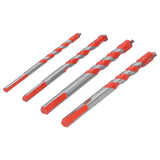 4pcs Multi‑Function Drill Bit Set 6mm/0.24in 8mm/0.31in 10mm/0.39in 12mm/0.47in Hole Opener Tool