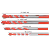4pcs Multi‑Function Drill Bit Set 6mm/0.24in 8mm/0.31in 10mm/0.39in 12mm/0.47in Hole Opener Tool - Extra Image