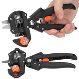 Garden Grafting Tool Set Plant Tree Branch Cutting Scissor Shear Pruner Gardener Professional SuppliesBlack - Low Angle