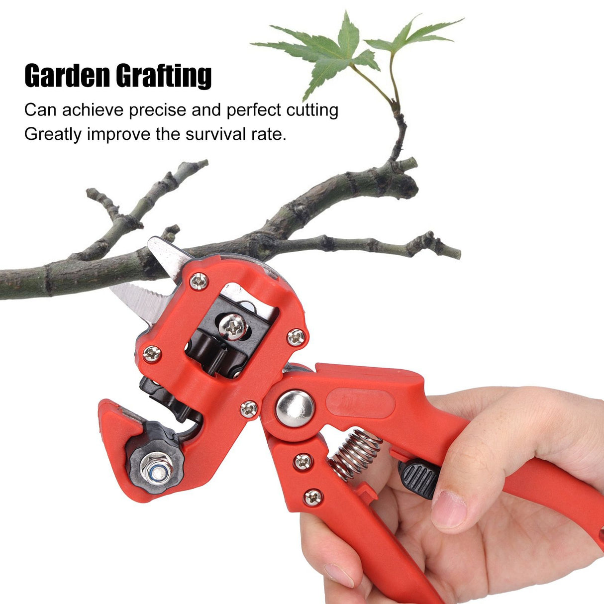 Garden Grafting Tool Set Plant Tree Branch Cutting Scissor Shear Pruner Gardener Professional SuppliesRed