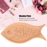 Wooden Plate FishShaped MultiGrain Creative Fruit Dessert Tray Table Box Candy Dish - Extra Image