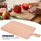 Wood Cutting Board Kitchen Vegetable Bread Fruit Pizza Chopping Plate Accessory Cutlery 36x19x1.5cm - Extra Image